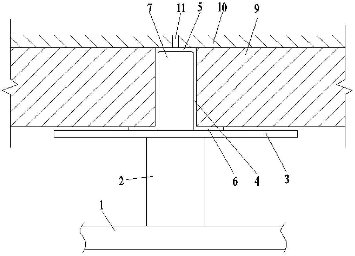 A connection structure of a raised floor and the raised floor