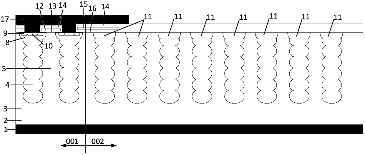 Multi-epitaxial super-junction terminal structure and manufacturing method thereof