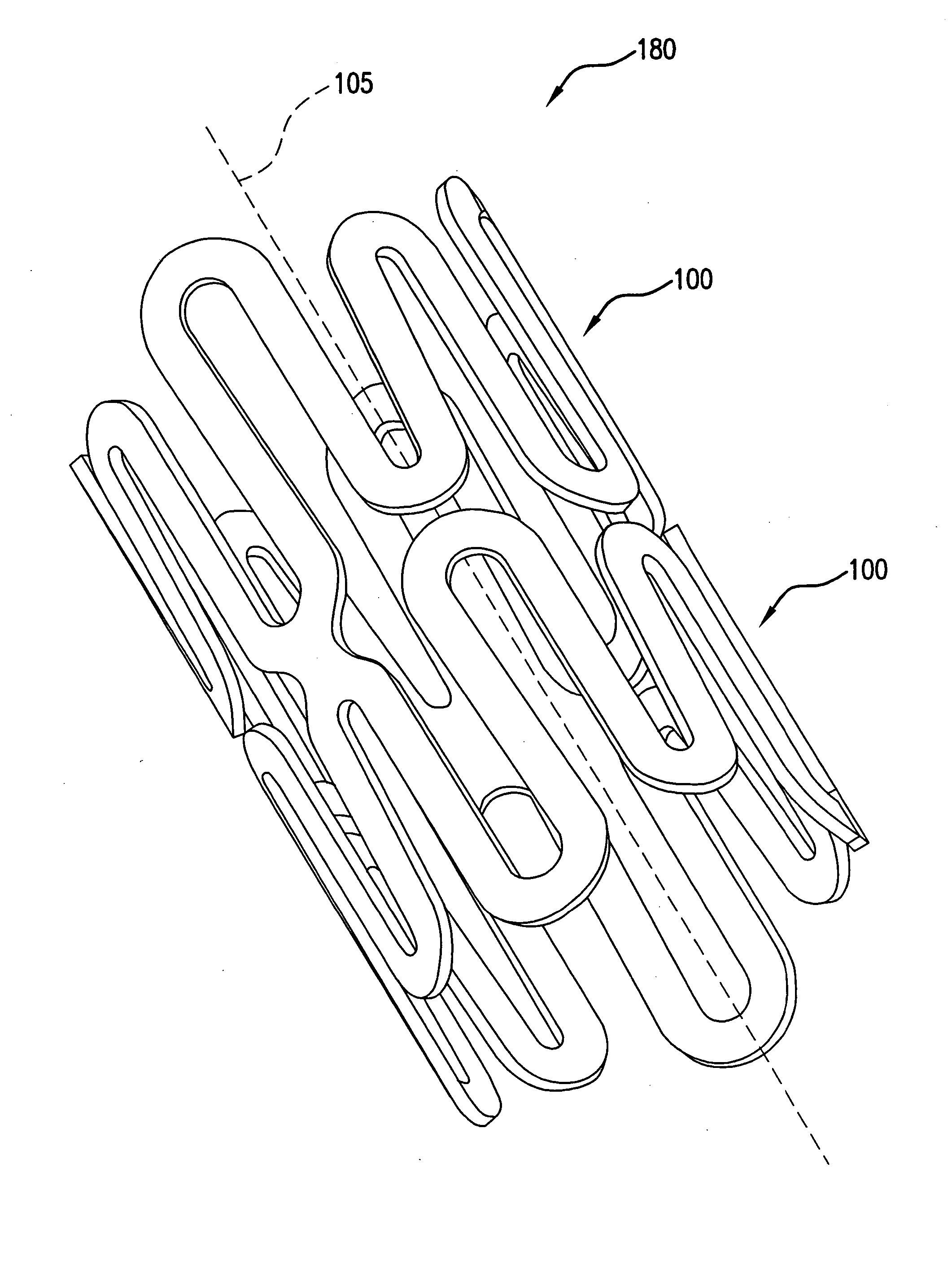 Intralumenal stent device for use in body lumens of various diameters