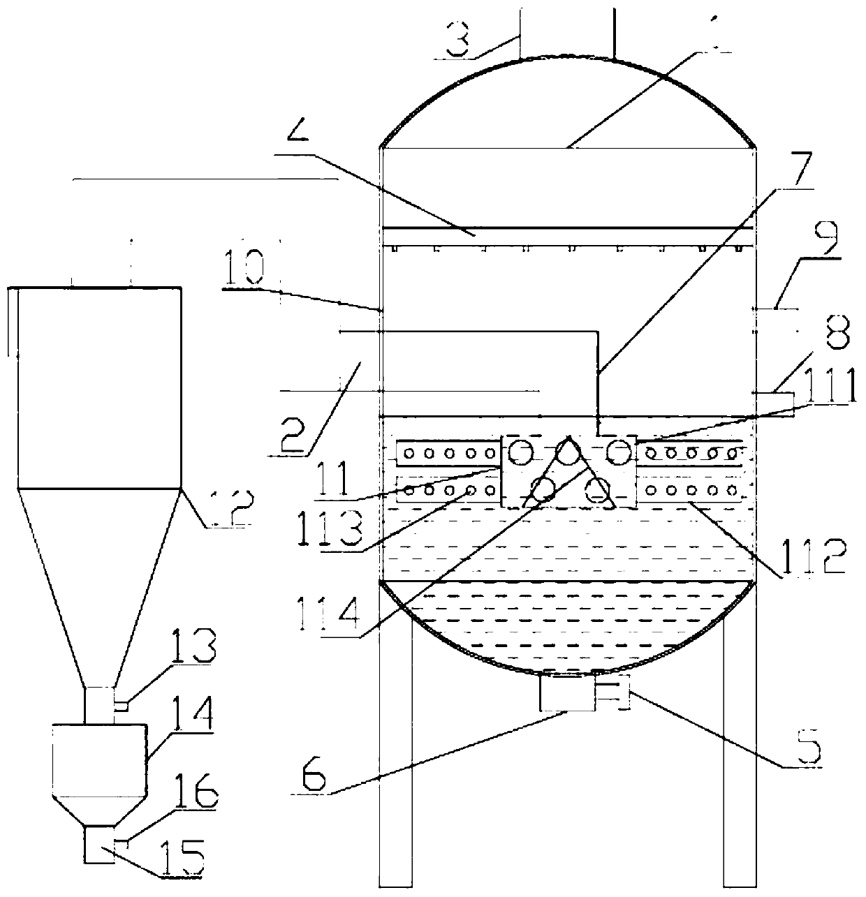 Multifunctional composite dust remover