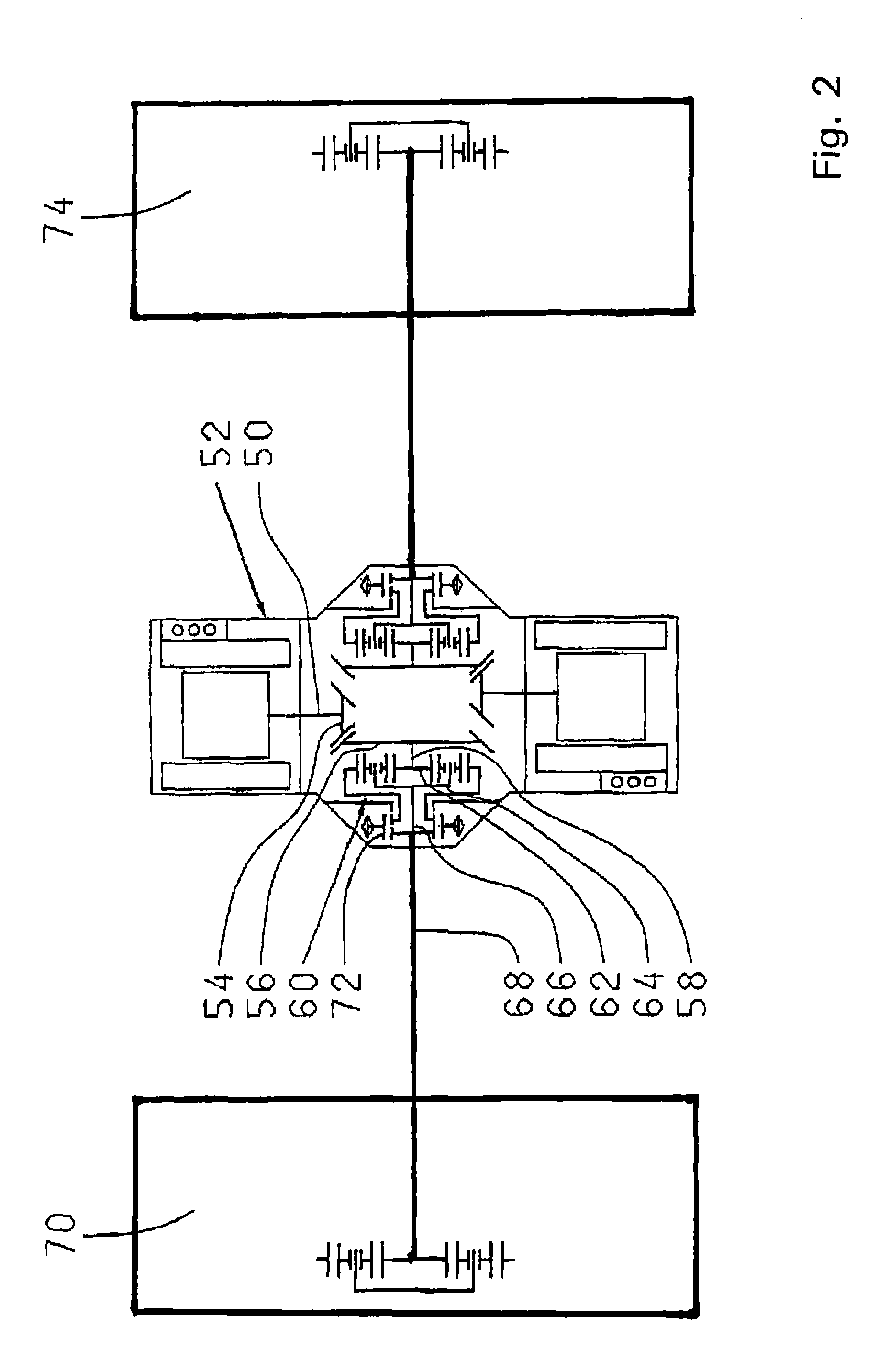 Drive system for individually driving two drive wheels of a drive wheel pair