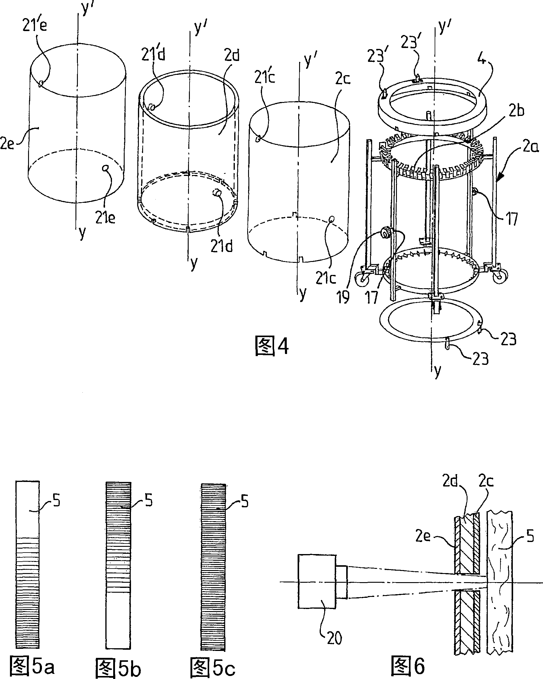 Method and device for heat treatment of wooden staves designed to form aromatic inserts