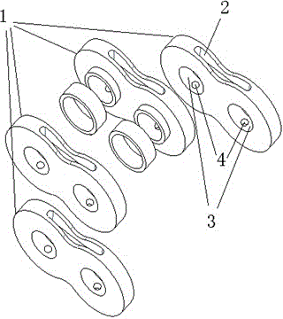 Chain piece and chain capable of storing oil