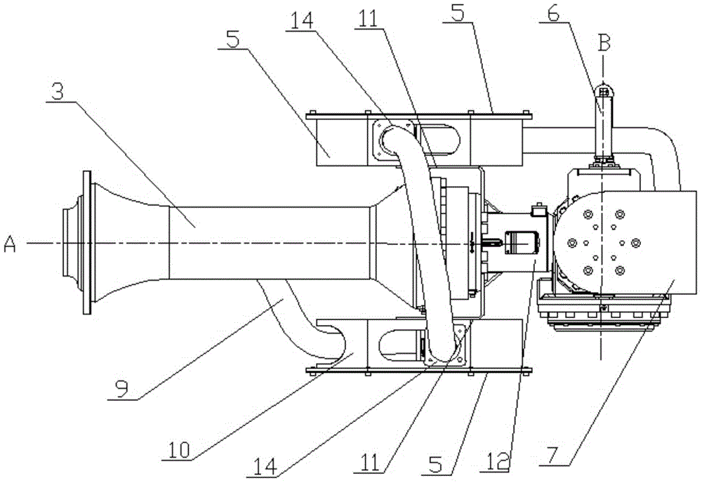 Wiring structure of tail end executor of industrial robot