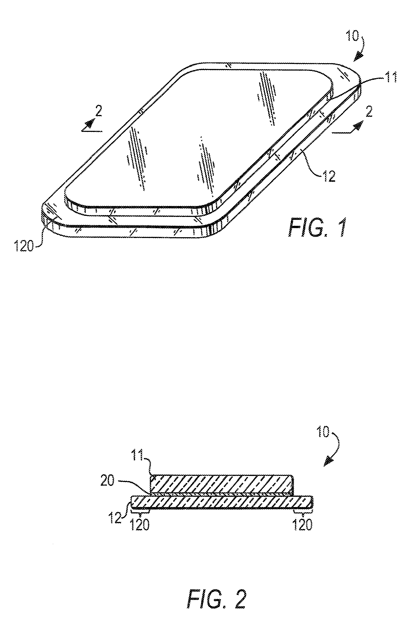 Laminated display window and device incorporating same