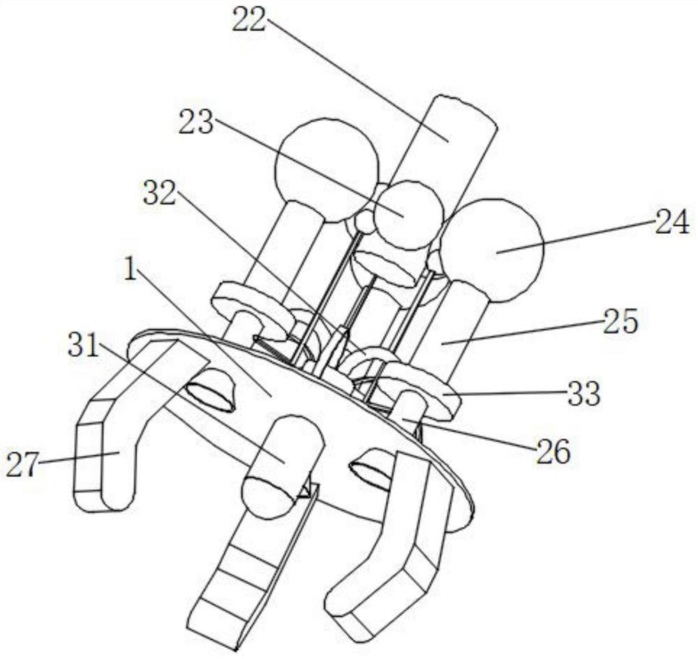 Logistics program control manipulator with rotary claw arm and movable working head