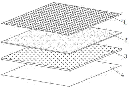 Covering carpet for repairing degradation-resistant organic substance contaminated sediment in situ and laying method of covering carpet