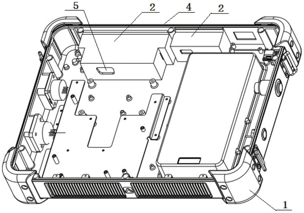 Electronic equipment casing structure with double-layer casing