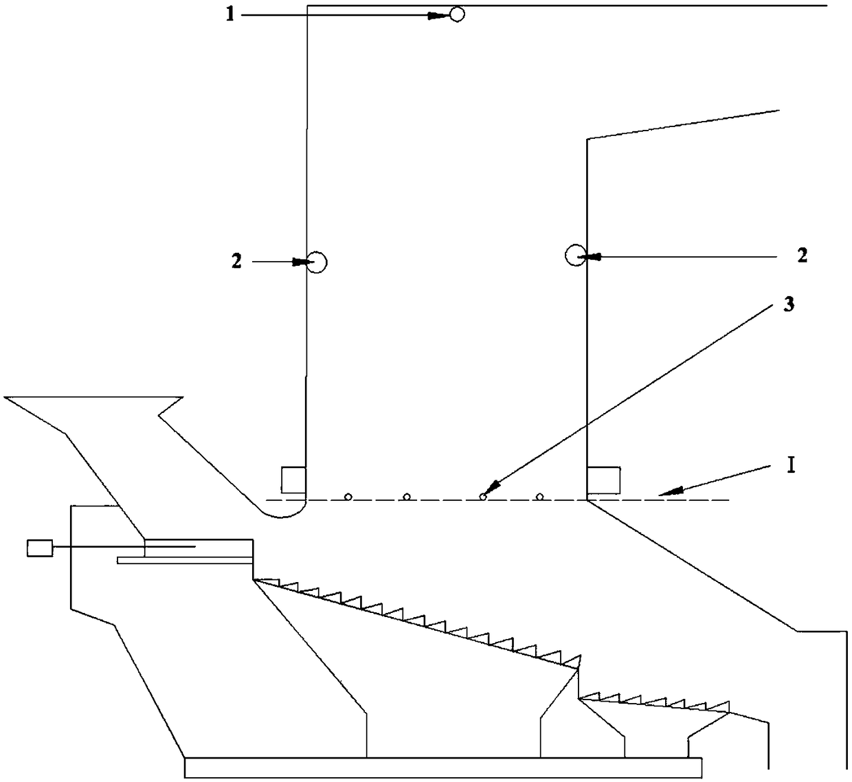 Garbage incinerator combustion chamber temperature-measuring device, incinerator temperature control system and incinerator temperature control method