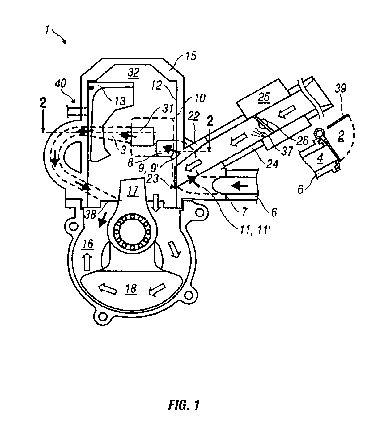 Two-stroke internal combustion engine