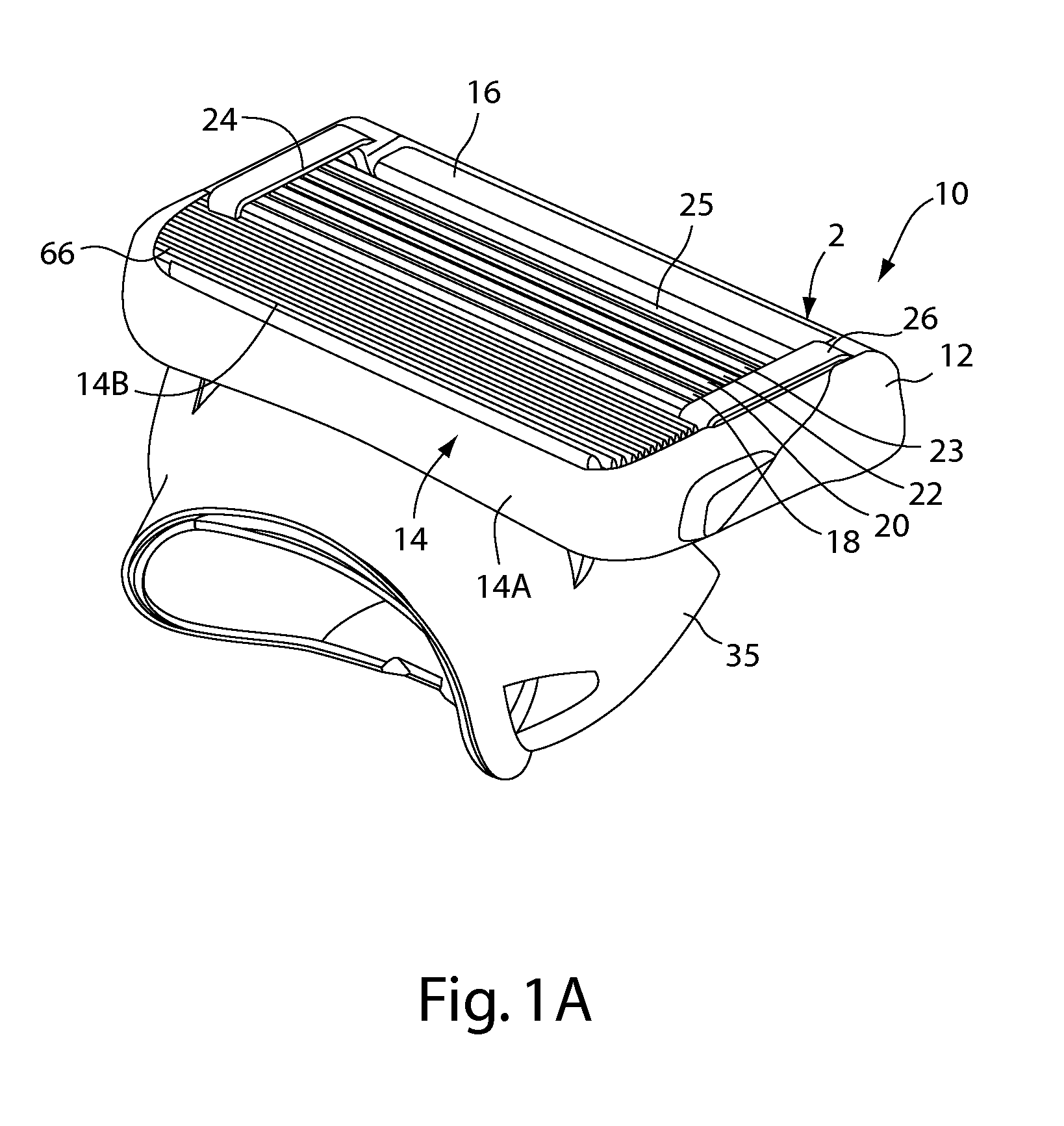 Blade support for multi-blade razor cartridges