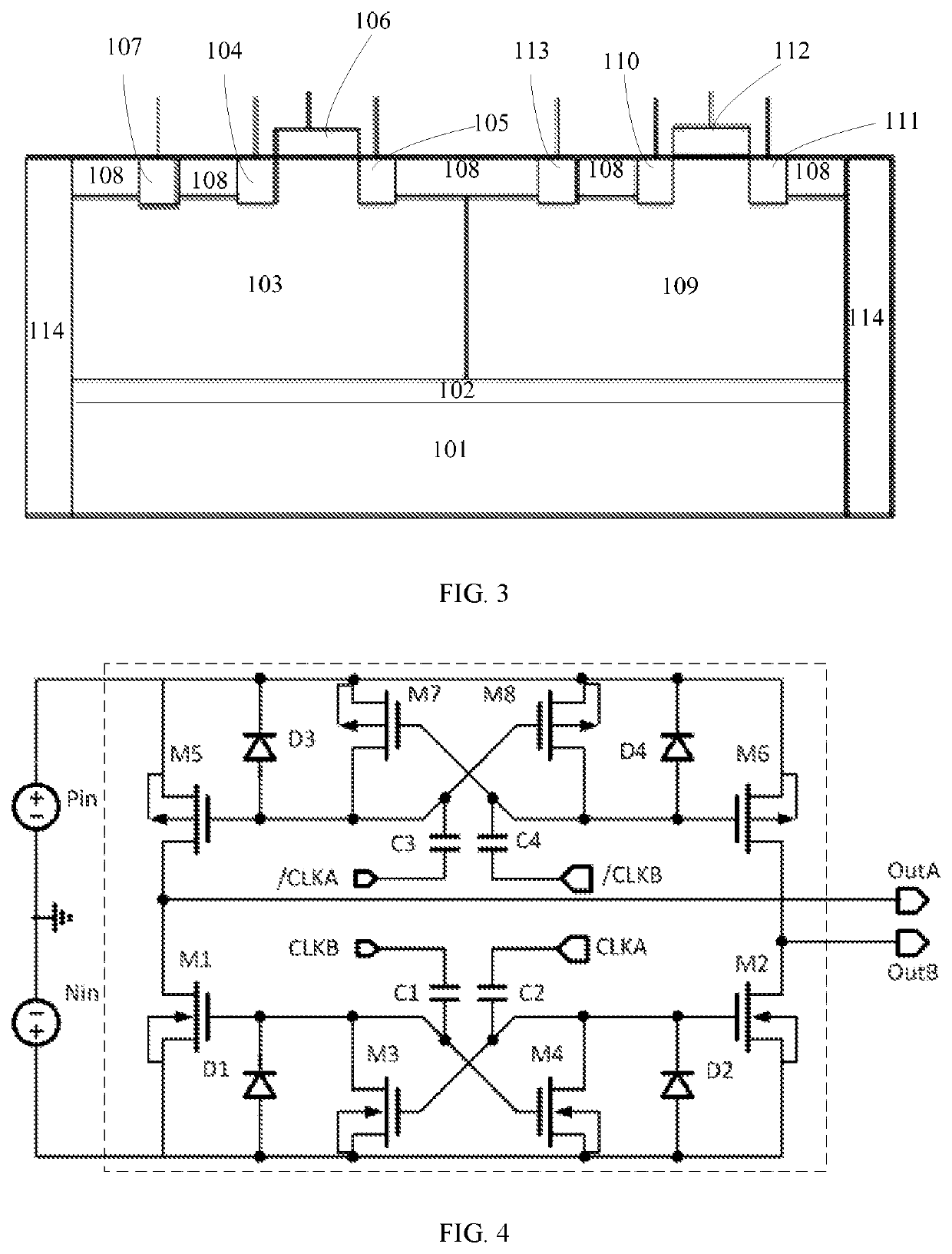 Battery management chip circuit on the base of silicon on insulator (SOI) process