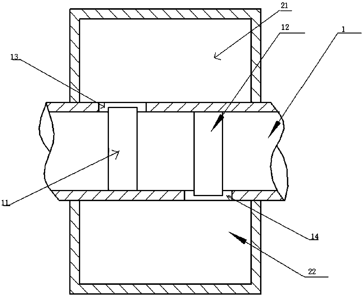 Exhaust muffler that automatically follows the two working conditions of the internal combustion engine