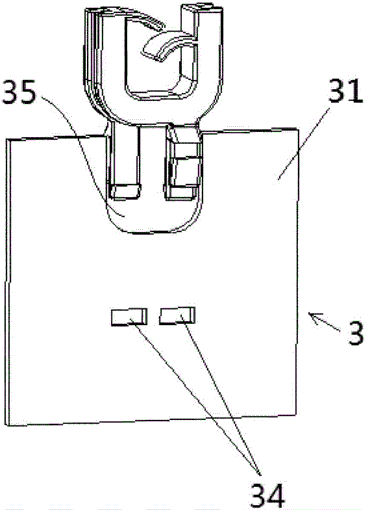 Plug-in line fixing clamp