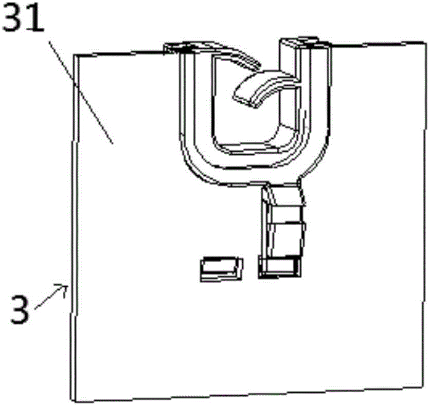 Plug-in line fixing clamp