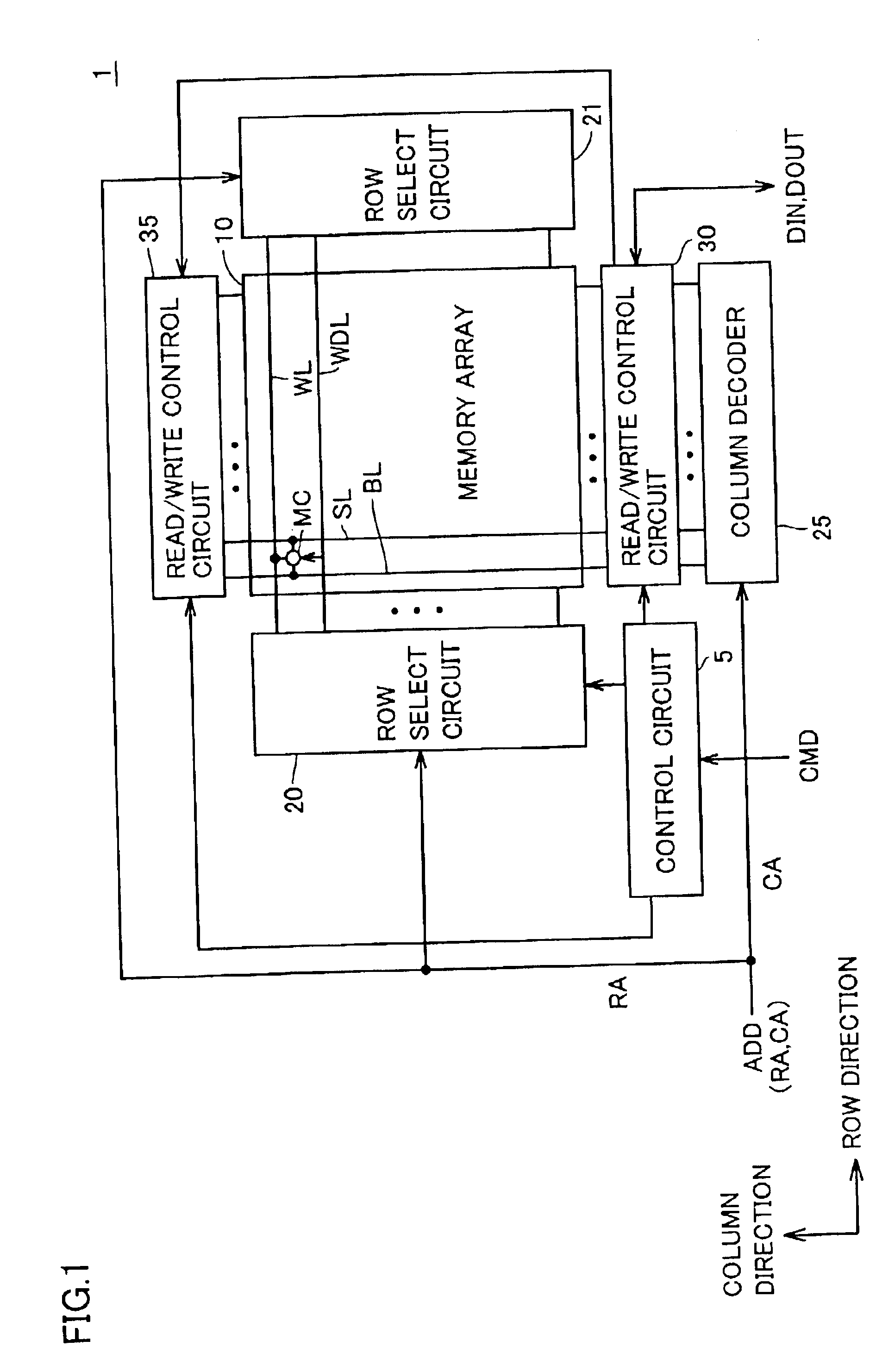 Thin film magnetic memory device executing self-reference type data read