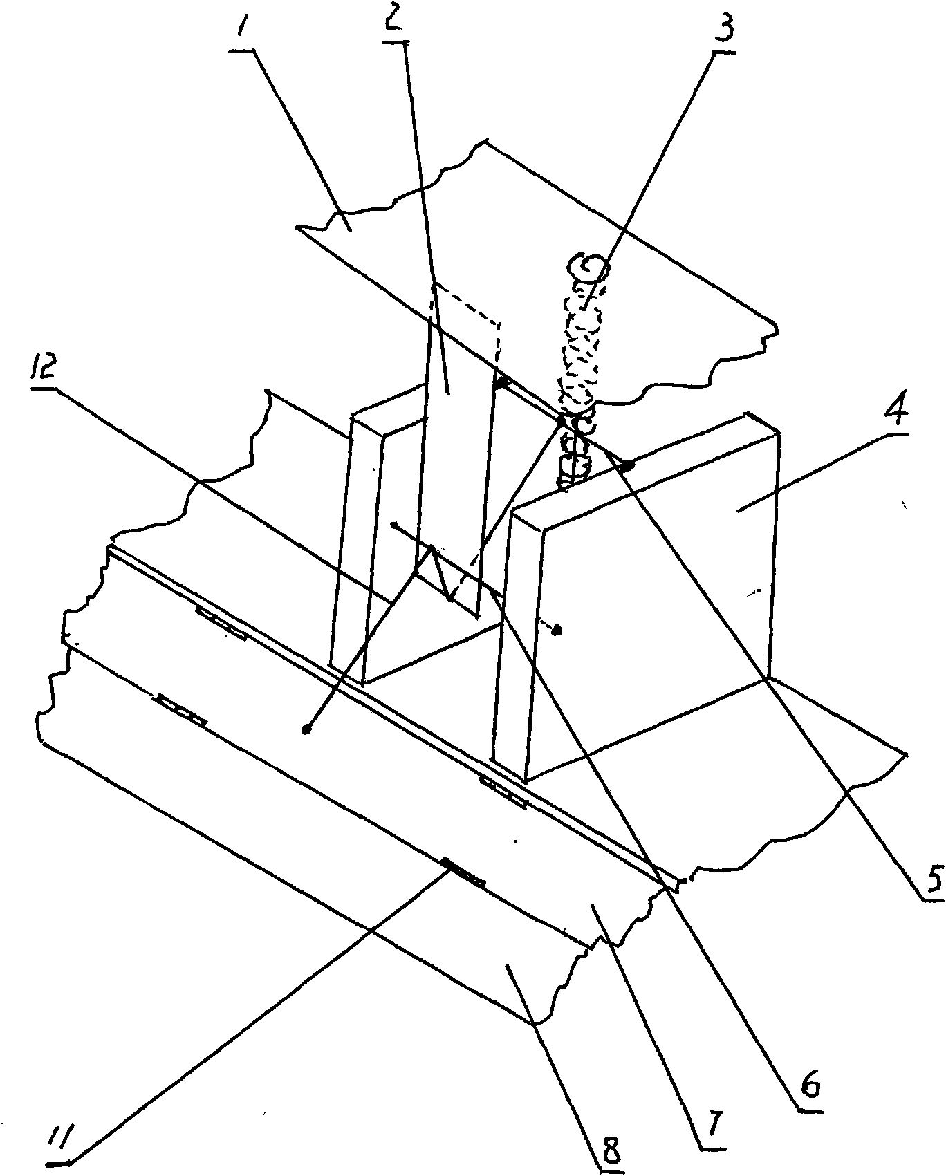 Double-door bag type squatting pan