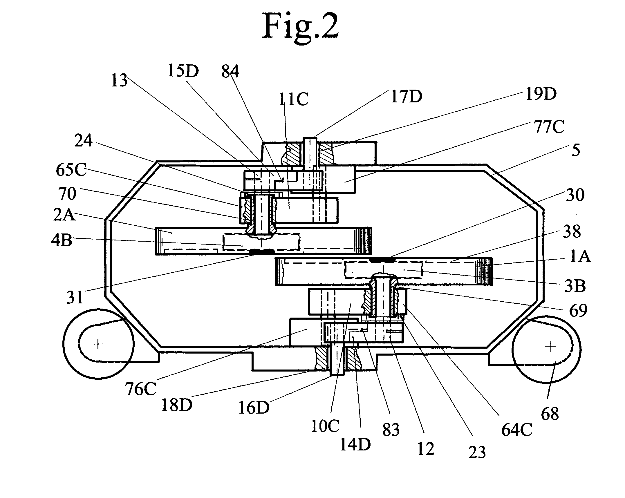 Method and device for self-contained inertial vehicular propulsion