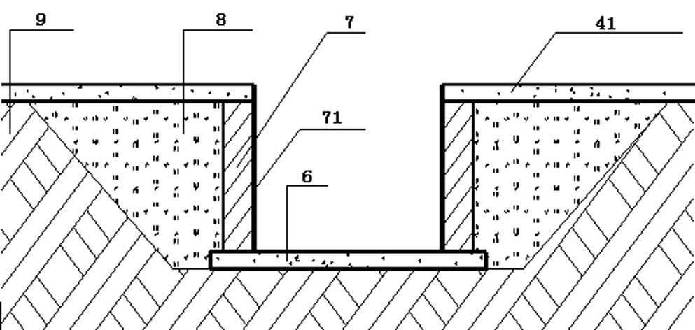 Construction method of beddings of foundation downward overturn beam and pile cap