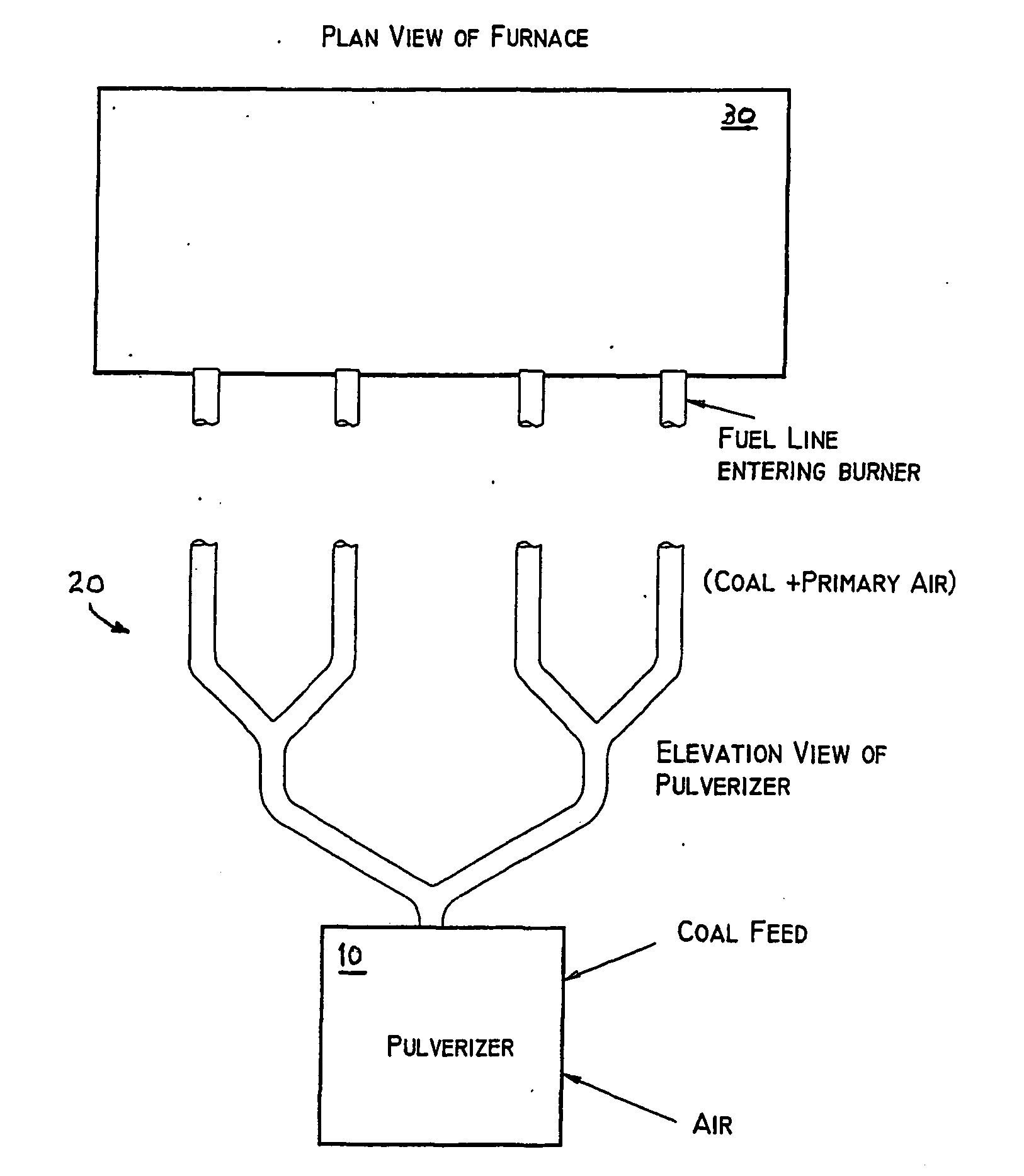 Adjustable air foils for balancing pulverized coal flow at a coal pipe splitter junction