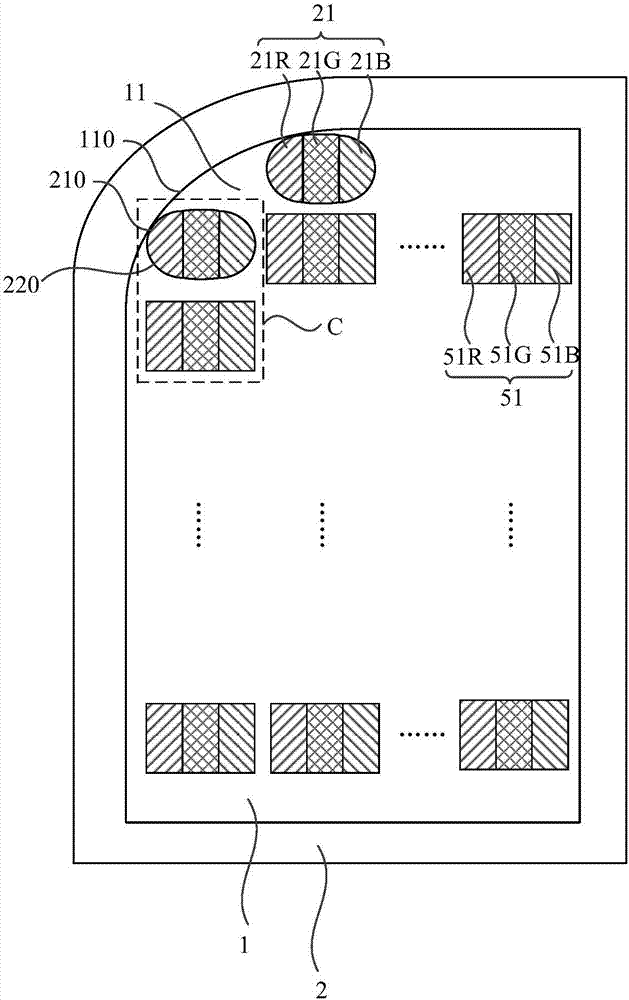 Deformed display panel and display device
