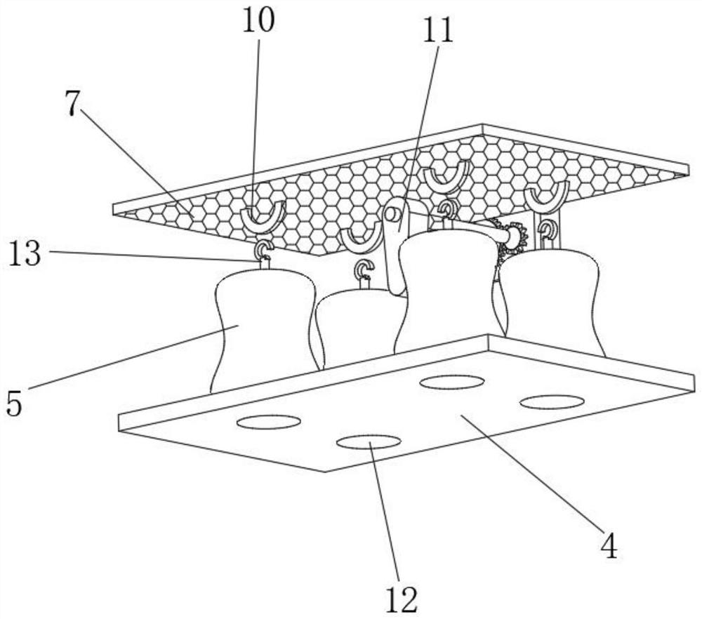 Cloth bag vibration type dust removal cabinet capable of automatically shaking off dust