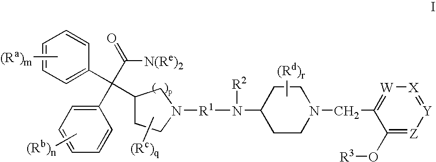 Substituted 4-amino-1-benzylpiperidine compounds