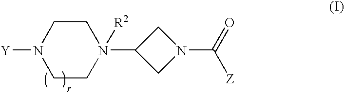 Heteroaromatic and aromatic piperazinyl azetidinyl amides as monoacylglycerol lipase inhibitors
