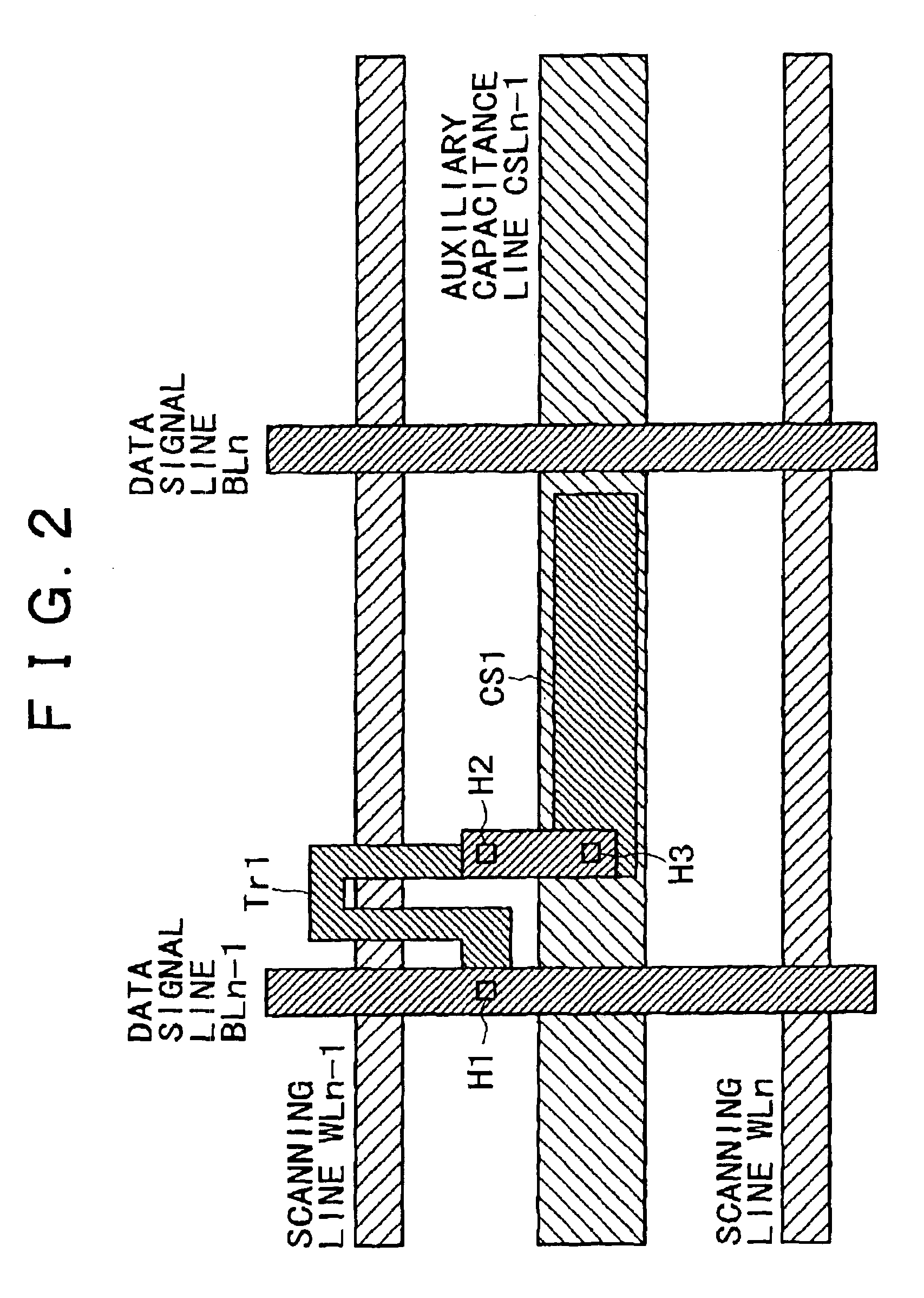 Display pixel having a capacitive electrode with different conductivity type from the switching element