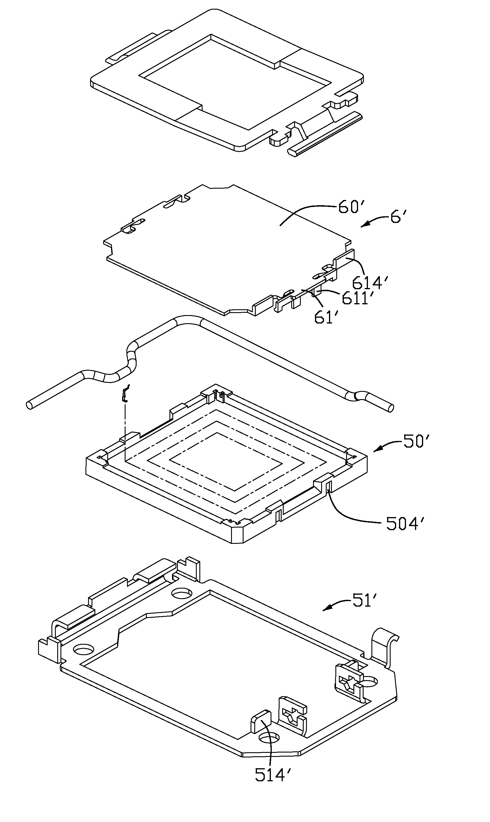 Electrical connector assembly having pick-up cap