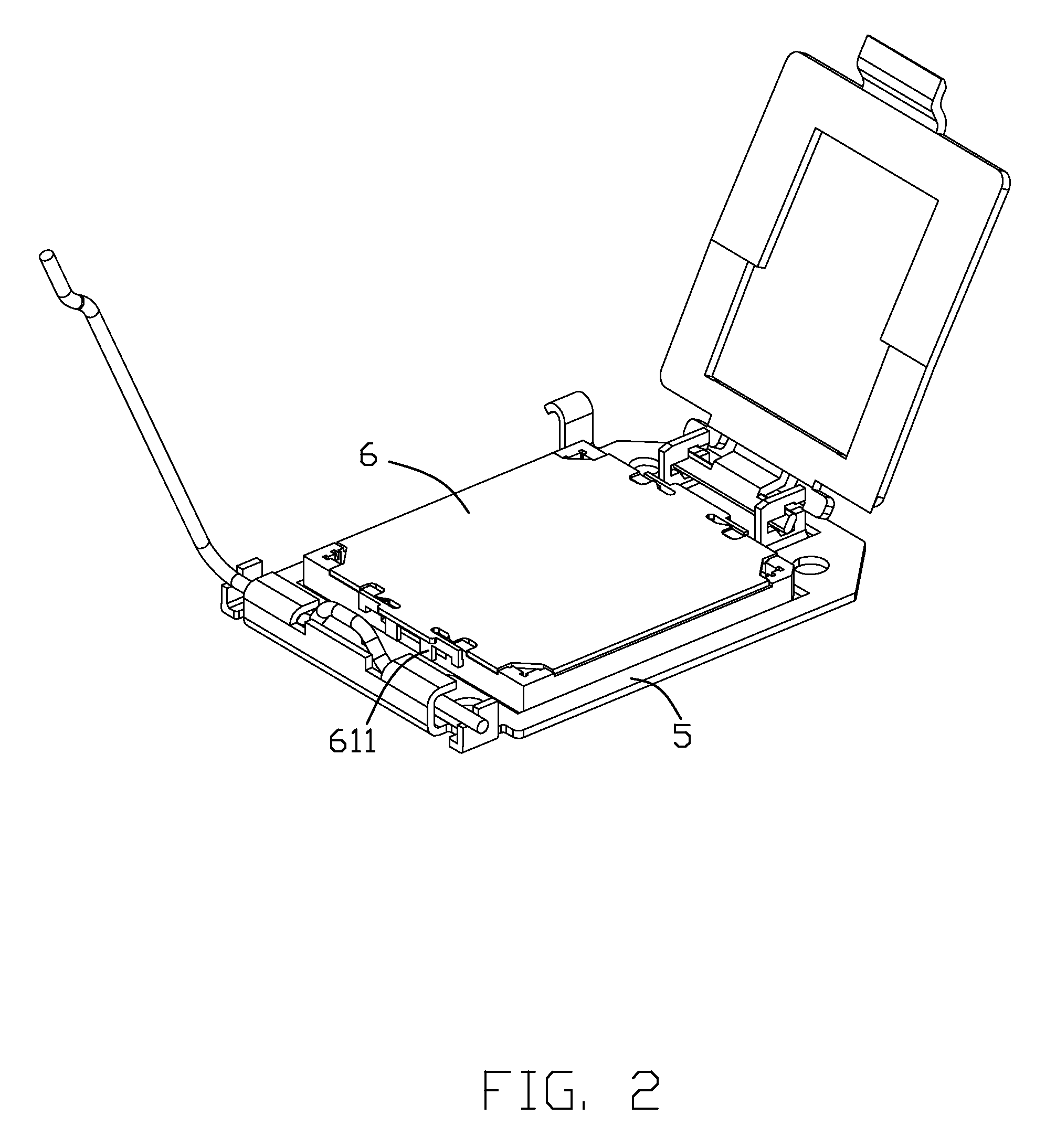 Electrical connector assembly having pick-up cap