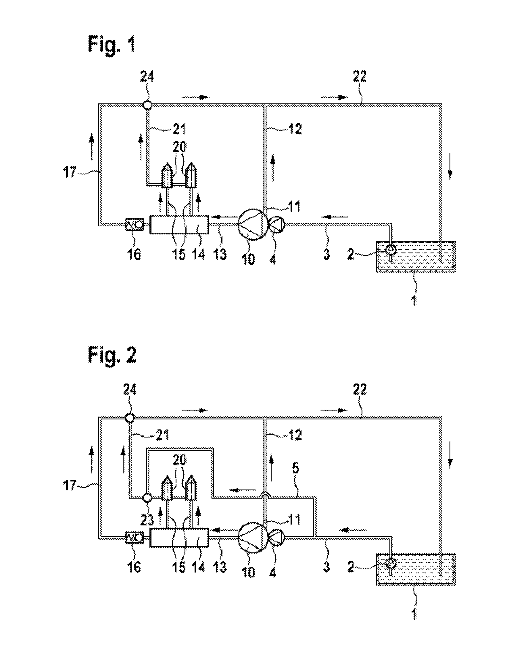 High pressure injection system having fuel cooling from low pressure region