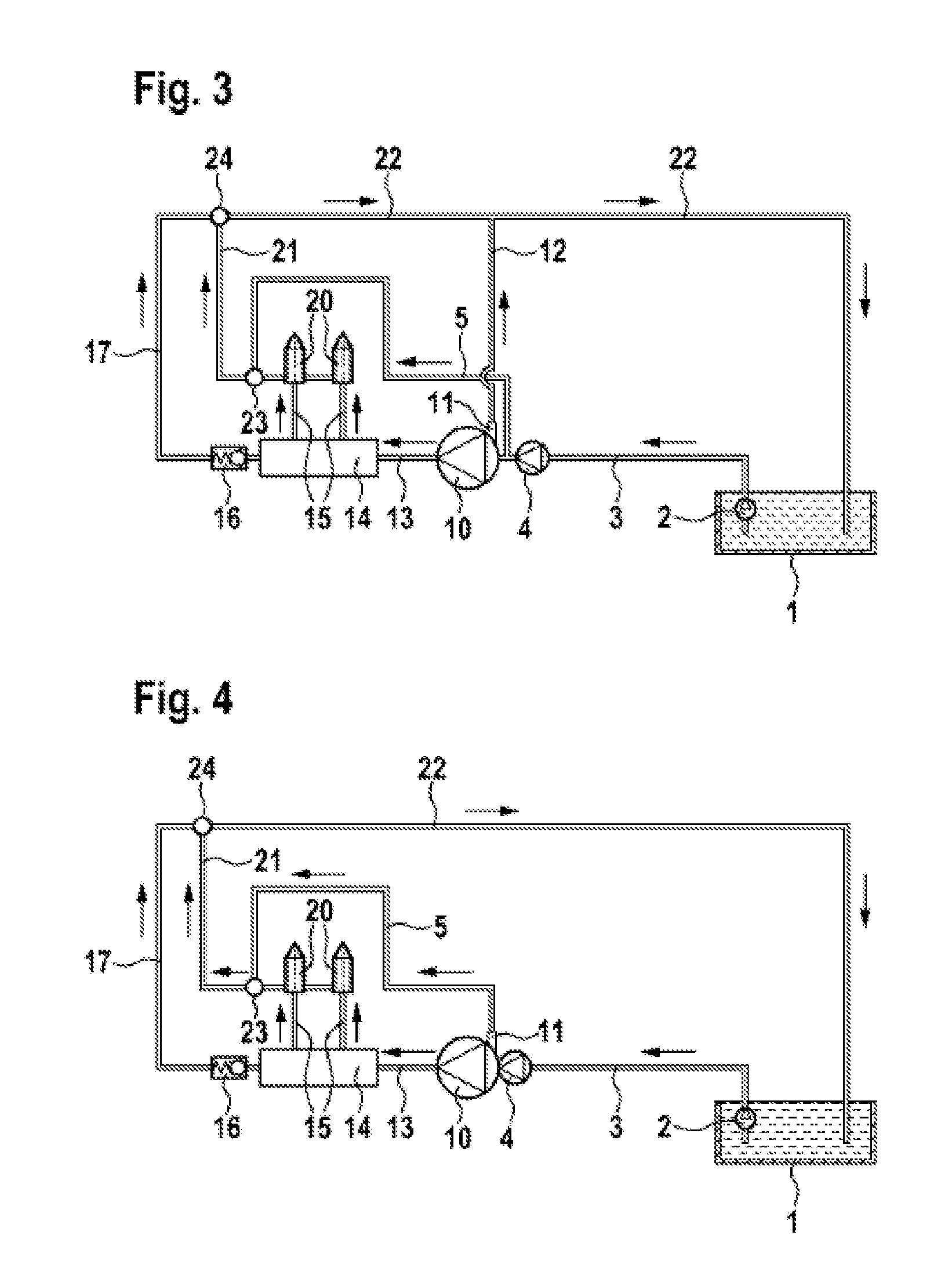 High pressure injection system having fuel cooling from low pressure region