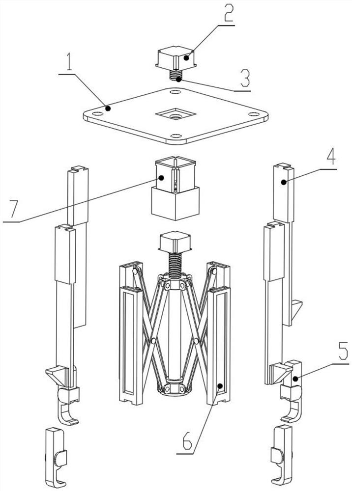 Disk-shaped workpiece clamping mechanism for machining with adjustable radius