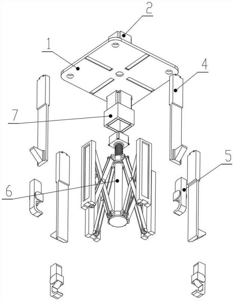 Disk-shaped workpiece clamping mechanism for machining with adjustable radius