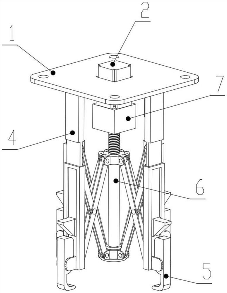 Disk-shaped workpiece clamping mechanism for machining with adjustable radius