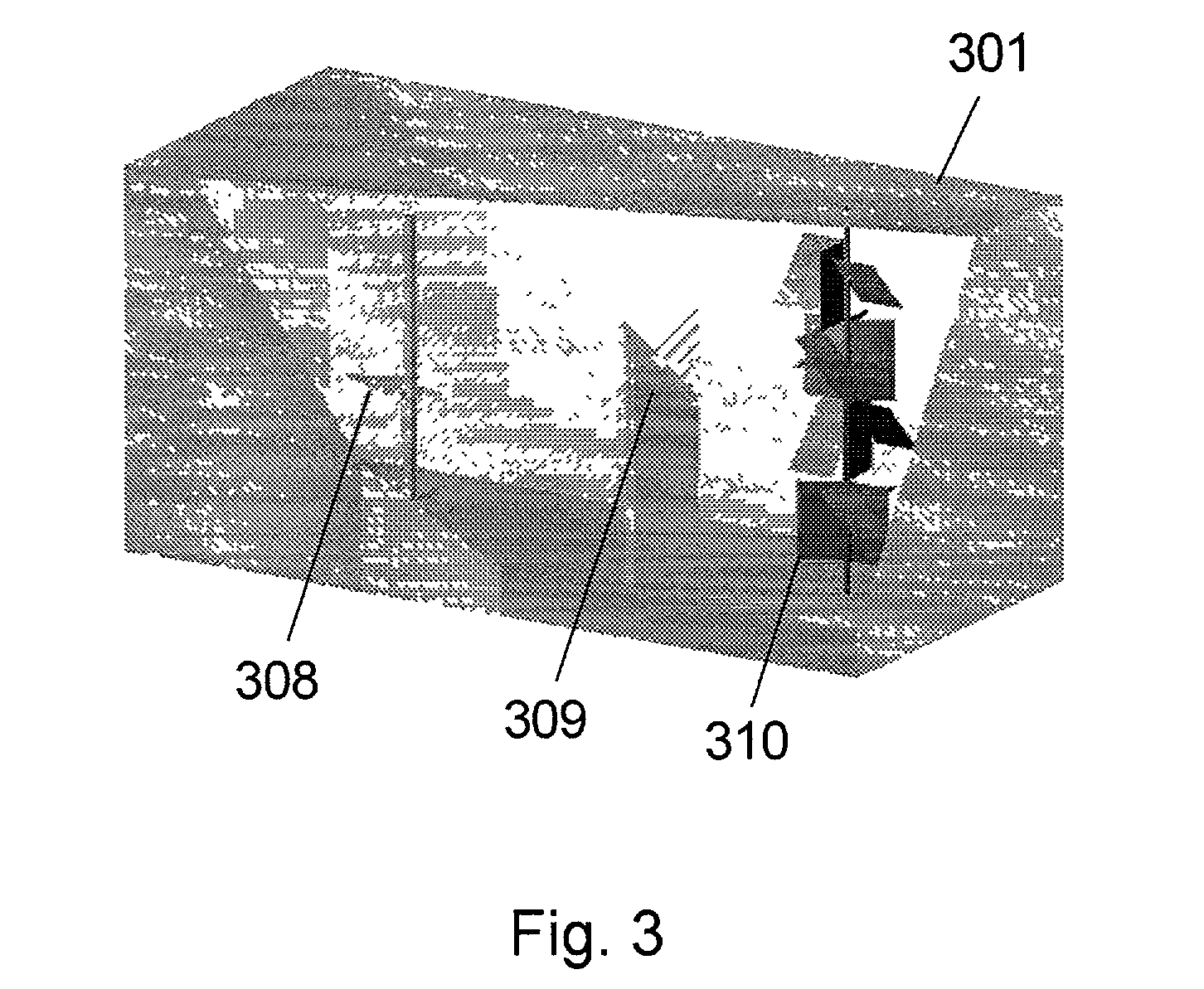Chamber for and a method of processing electronic devices and the use of such a chamber