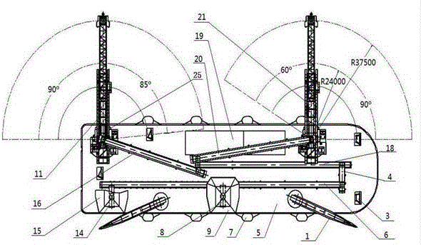 A multi-functional and efficient dry bulk cargo reloading integrated equipment and its control method at sea