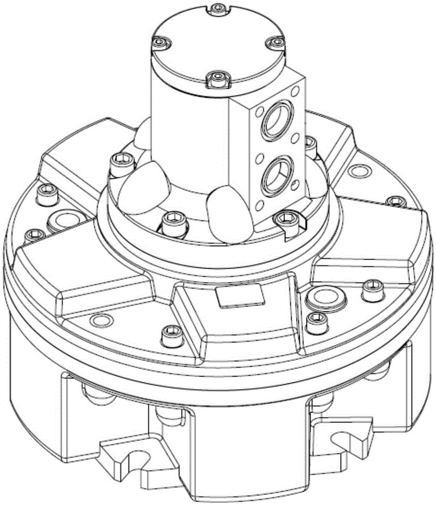 Axial-oil-distribution tilt cylinder plunger type hydraulic motor