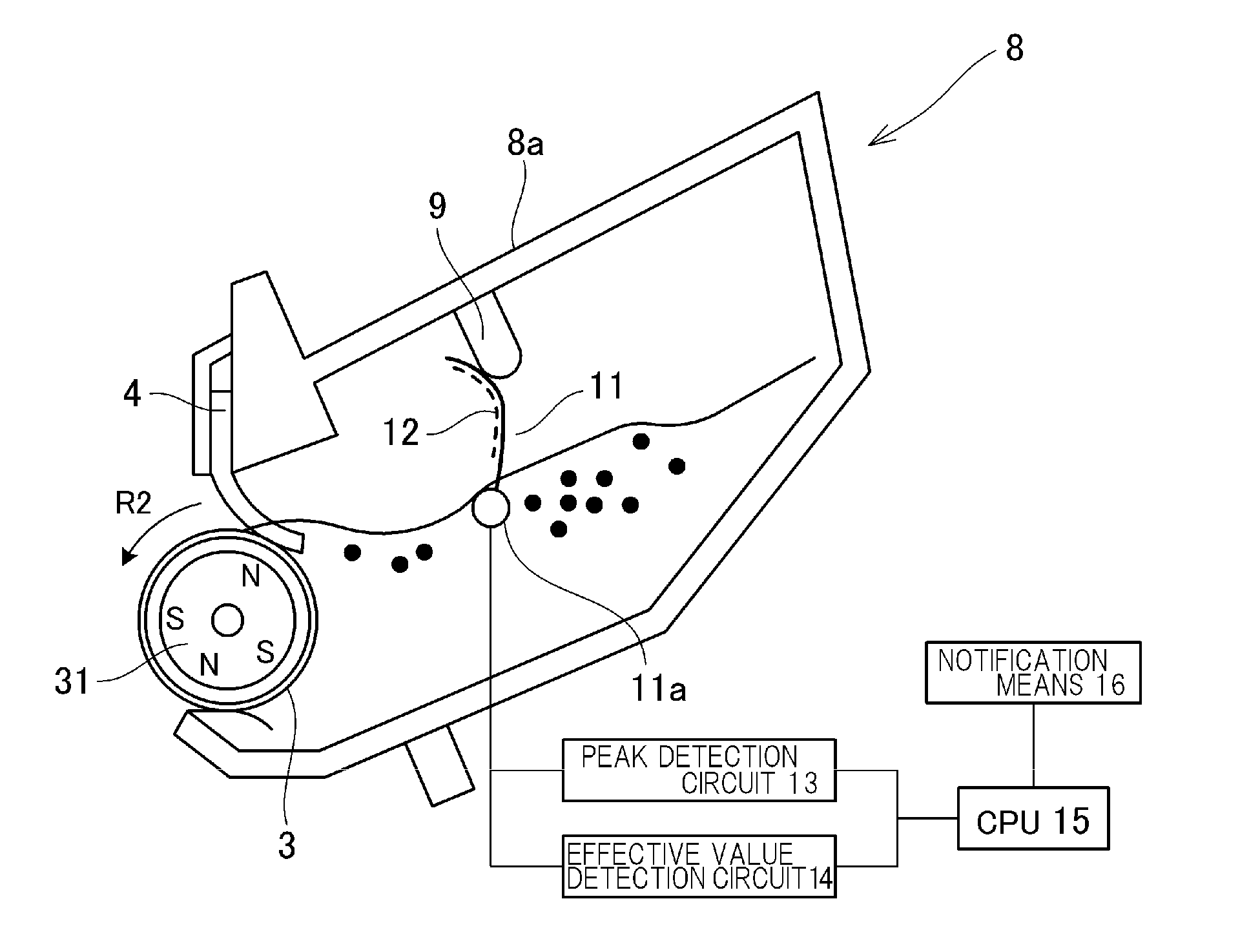 Developer container, developing apparatus, process cartridge and image forming apparatus