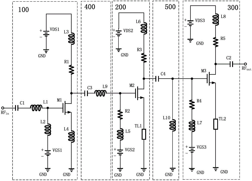Broadband monolithic integrated low noise amplifier