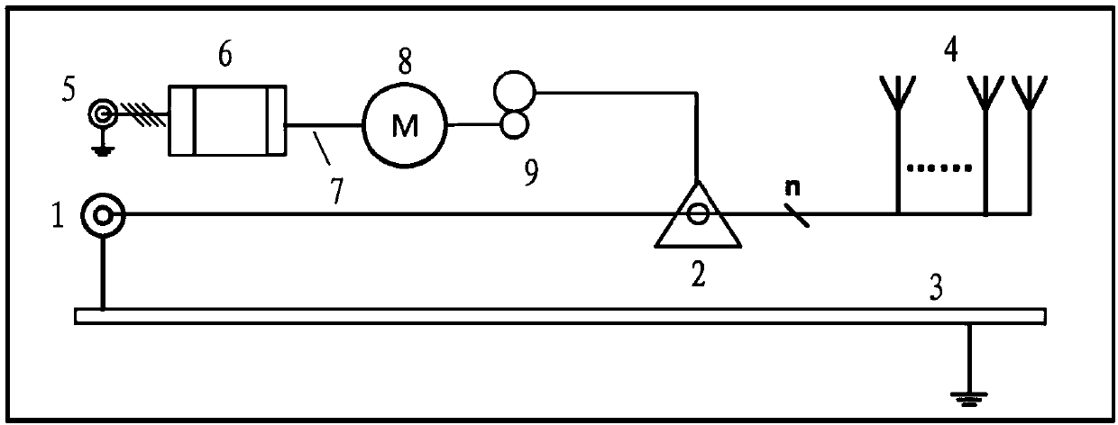 Component for adjusting tunable antenna and tunable antenna system