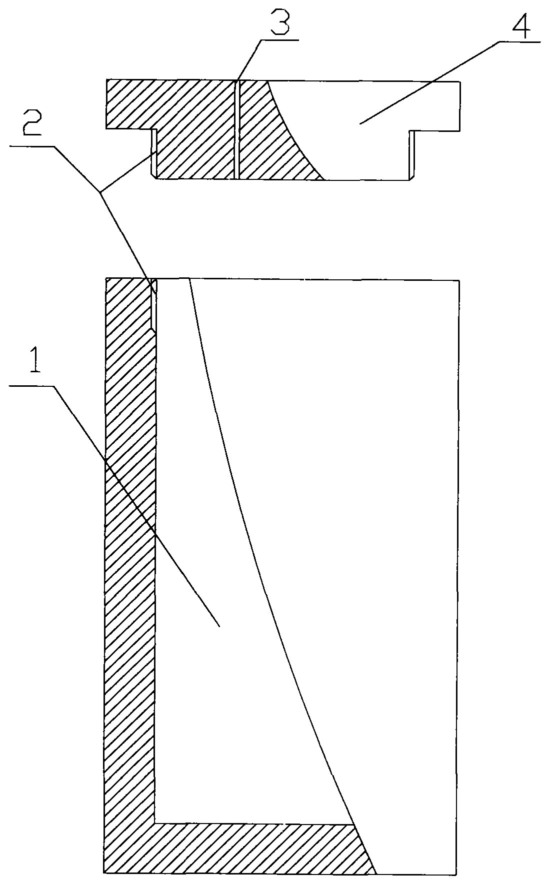 Method for preparing lithium battery anode material by internal thermal lengthwise graphitization furnace