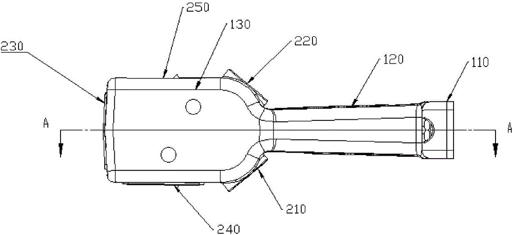 Truck reversing radar device