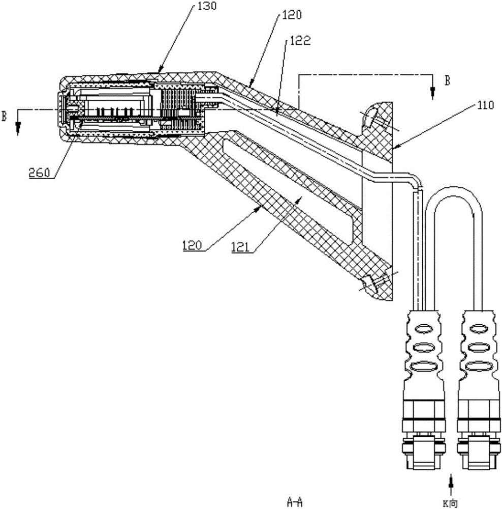 Truck reversing radar device