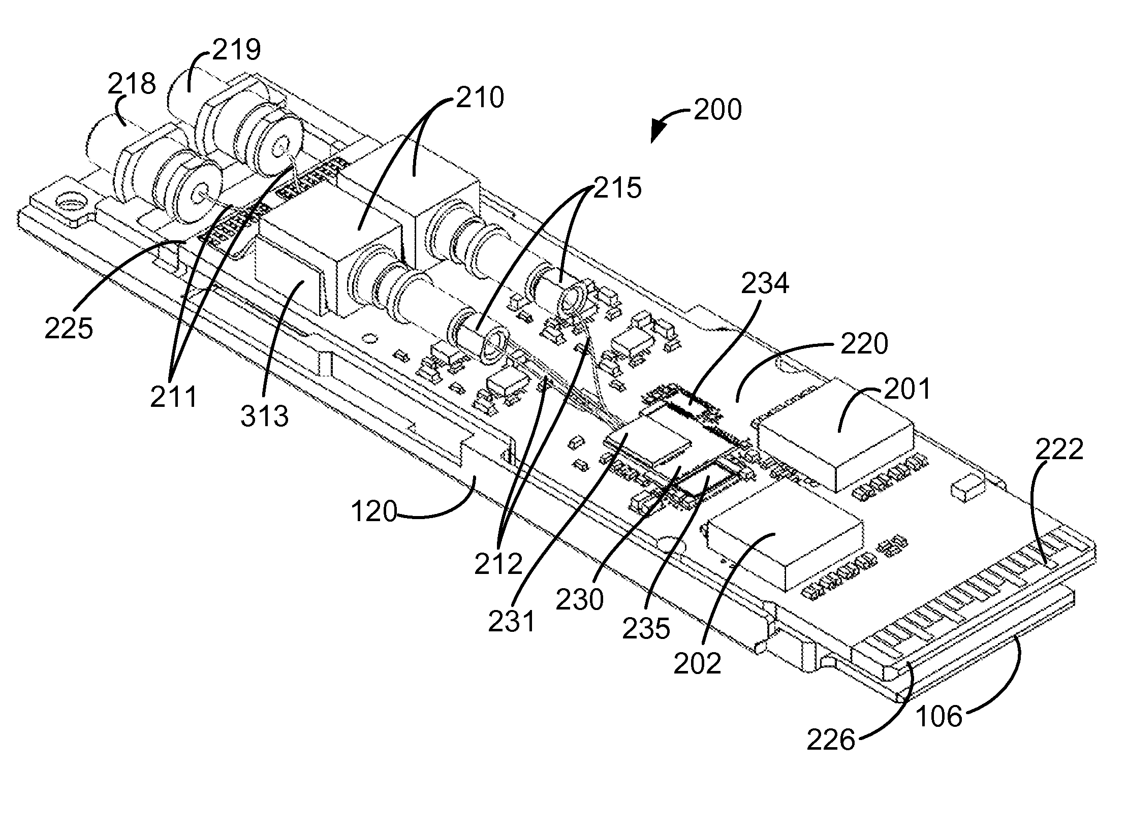 Photonic transceiving device package structure