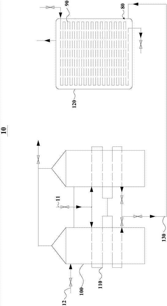 Overhead tank heat exchange system and modified pitch production system