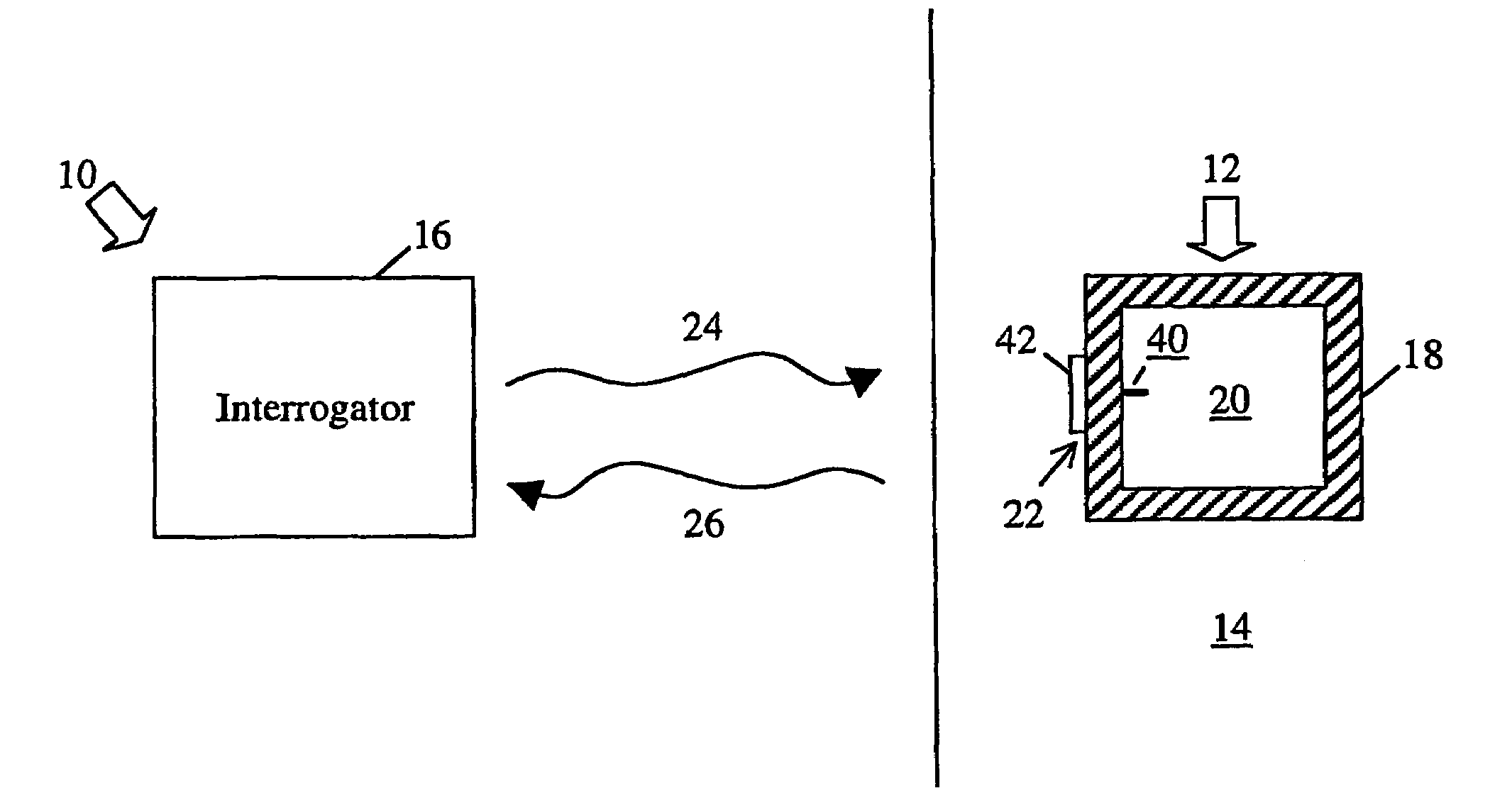 Measuring strain in a structure using a sensor having an electromagnetic resonator