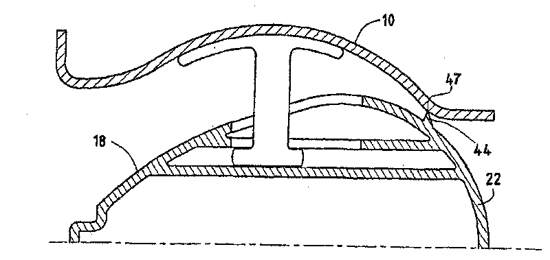 Ventilation flap with orientation and flow rate adjustment obtained by rotating a profiled body