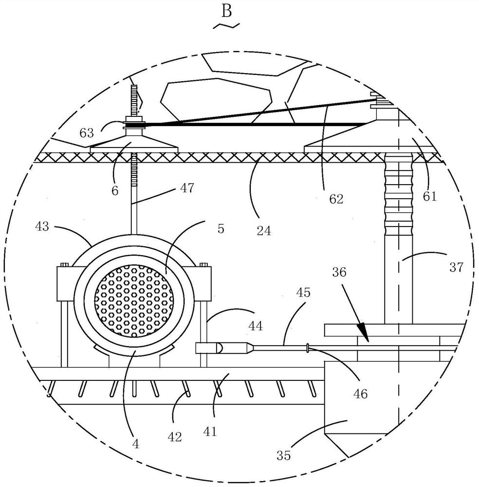 Temporary concrete road reinforcing device for soft soil layer construction